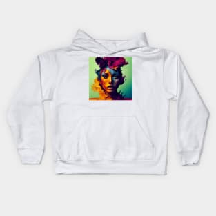 Face in Paint, Girls face Kids Hoodie